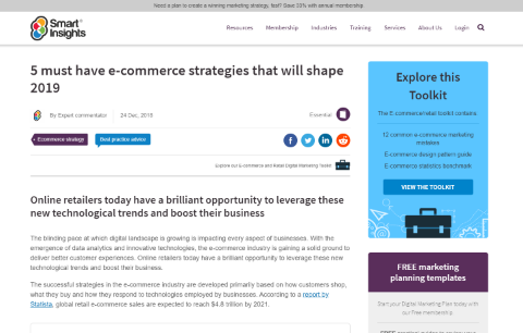 5 must-have e-commerce strategies that will shape 2019