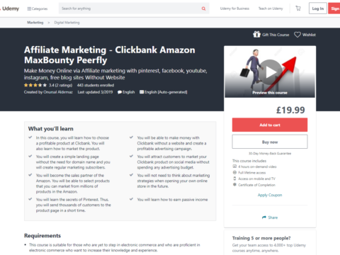 Affiliate Marketing – Clickbank Amazon MaxBounty Peerfly