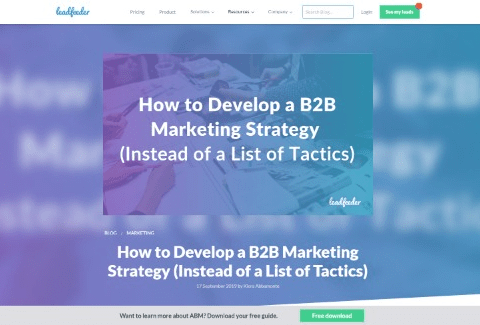 How to Develop a B2B Marketing Strategy