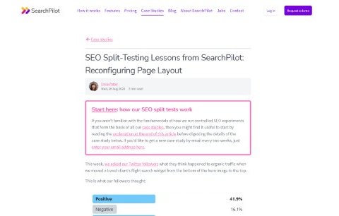 Reconfiguring Page Layout SEO Split Testing Lessons from SearchPilot
