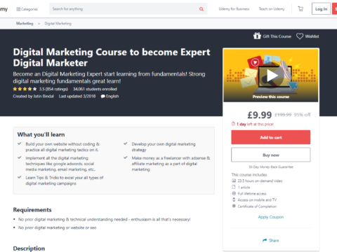 Digital Marketing Course to become Expert Digital Marketer