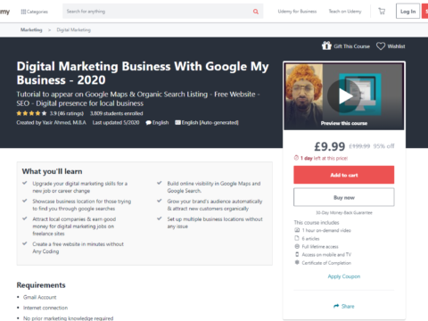 Digital Marketing Business With Google My Business – 2020