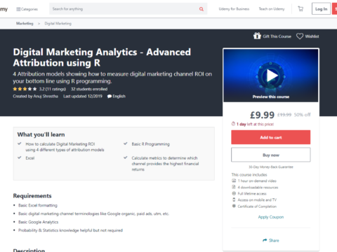 Digital Marketing Analytics – Advanced Attribution using R