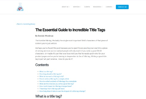 The Essential Guide to Incredible Title Tags