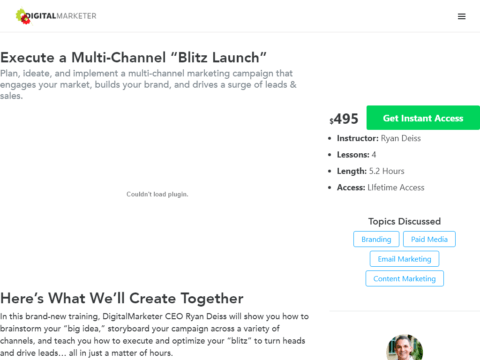 Execute a Multi-Channel “Blitz Launch”