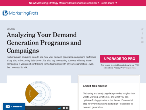 Analyzing Your Demand Generation Programs and Campaigns