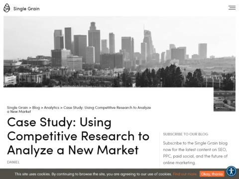 Case Study: Using Competitive Research to Analyze a New Market